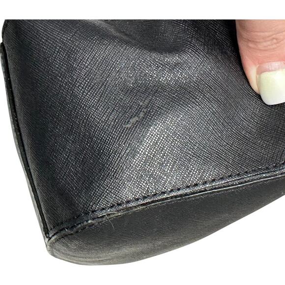 MICHAEL Michael Kors Lilly Tote Black Leather Shoulder Bag - Picture 15 of 15